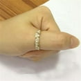 thumbnail image 2 of K-KED Gorgeous 925 Silver Rings Round Cut Cubic Zirconia Women Wedding Delicate Jewelry Sz 6-10-Gold #1-9, 2 of 6