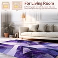 thumbnail image 2 of ODIKA 6'x9' Machine Washable Non-Slip Area Rug, Geode Crystalline Fractured High Traffic Rug, Purple, 250656, 2 of 7