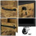 thumbnail image 2 of Yaheetech 2-Drawer Wooden Vintage File Cabinet with Wheels for Home and Office, Black/Rustic Brown, 2 of 9