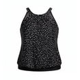 thumbnail image 5 of Womens Swimwear High Neck Top Blouson Loose Fit Summer Clothes for Women,Black,L, 5 of 5