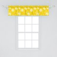 thumbnail image 2 of Ambesonne Yellow and White Window Valance, Colorful Dandelion, 54" X 12", Yellow White, 2 of 3