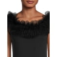 thumbnail image 3 of Love by Design Women's Juniors Powder Puff Tulle Ruffle Bodysuit, 3 of 8