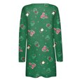 thumbnail image 6 of Munlar Suit Jackets for Women-Fashion Christmas Printed Long Sleeve Cardigan With Pocket Loose Casual Blouses White Petticoat Skirt Clearance, 6 of 7