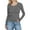 Grey, variant on Breezora Ribbed U Neck Slim Fit Long Sleeve Tee Versatile Basic for Layering Under Jackets or Cardis XXL Size Blue
