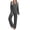 Dark Grey, variant on Ekouaer Pajamas Women' Long Sleeve Sleepwear Soft Button Down Loungewear Pjs Lounge Set Nightwear