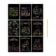 thumbnail image 2 of Paquete de 2-4 kits de manualidades de papel para rascar, 9 piezas, para hacer tarjetas, álbumes de recortes, regalo 3 piezas, 2 of 10