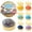 H, variant on GUMMI BEAR Dumpling Squishy, Glitter Bun Squishy Mystery Box, Dumplings Squeeze Balls Stress Relief Sensory for Holiday & Birthday Gifts, 1pc
