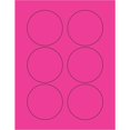thumbnail image 2 of (2 pack) Tape Logic Fluorescent Circle Laser Labels 3" Fluorescent Pink 600/Case LL195PK, 2 of 2