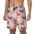 thumbnail image 2 of Balery Funny Chicken Mens Swim Trunks Swim Shorts for Men Quick Dry Inseam Beach Shorts with Compression Liner Pocket-3X-Large, 2 of 9