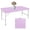 Purple, variant on HooKung 4 FT Folding Table with Carry Handle, Portable Fold-in-Half Plastic Table, Rectangle Foldable Table for Indoor/Outdoor