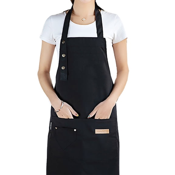 Apron For Men and Women Kitchen Cooking Canvas Aprons with Pockets