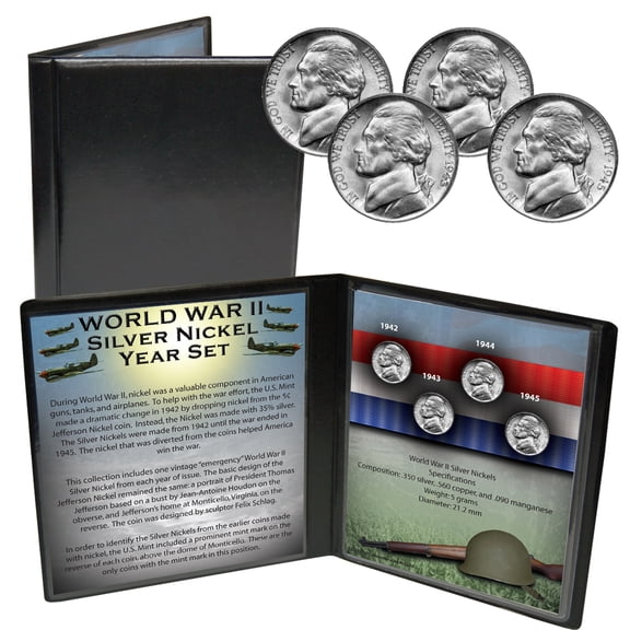 World War II Silver Nickel Set