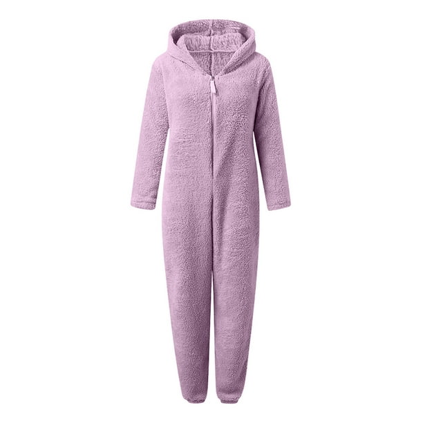 Combinaison à Manches Longues Pyjamas Casual Warm Hiver Rompe Sleepwear A5994
