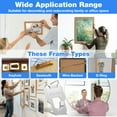 thumbnail image 6 of TMWEFUSC 60Pcs Claw Drywall Picture Hanger, Wall Picture Hanging Hooks Heavy Duty Picture Frame Hooks Kit Stainless Steel Mirror Hanger Hold Up to 40 lb for Photo Poster Decor, 6 of 7
