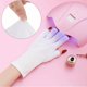 thumbnail image 5 of 3Pairs UV Gloves for Nail Lamp,Manicures Anti Block UV Ray Fingerless Glove for Girl Women,Professional UPF40+ Half Finger Manicure Protection Gloves for LED/UV(White), 5 of 5
