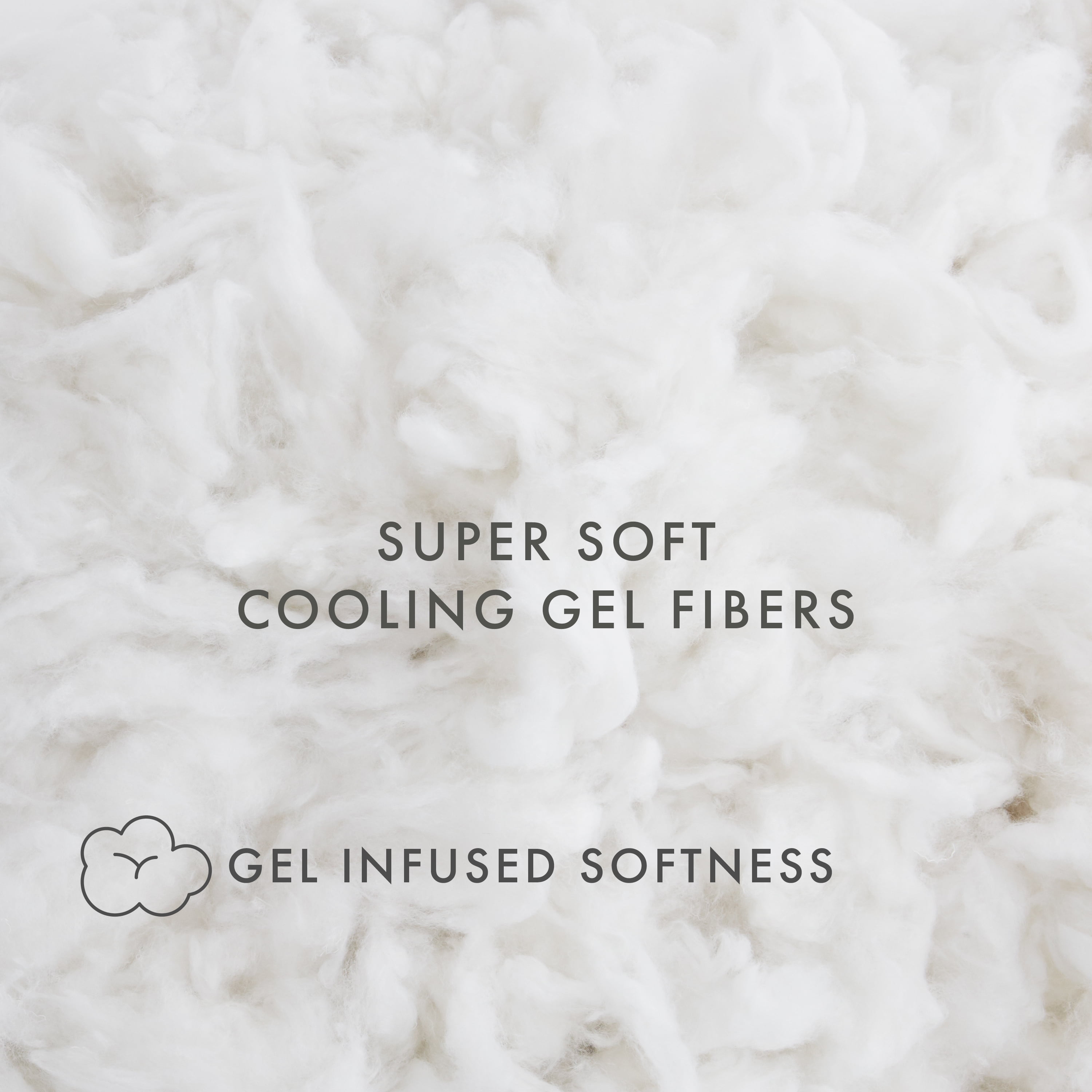 Noble Linens Cooling Luxury Gel Fiber Pillows with 100% Cotton Cover (Set of 2), Queen, White