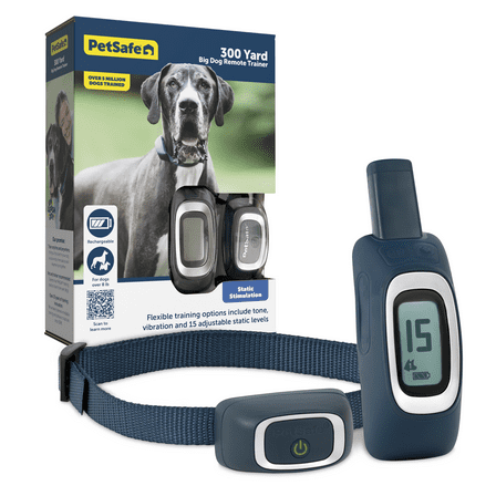 PetSafe 300 Yard Remote Trainer, Dog Training Collar, 3 Modes: Tone, Vibration, 1-15 Levels of Stimulation