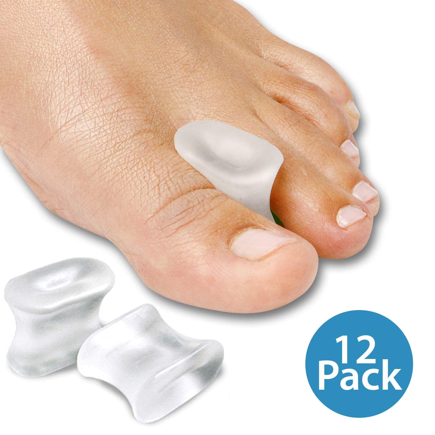 NatraCure Gel Toe Separators Toe Spacers 12 Pack Medium Walmart