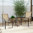 thumbnail image 3 of Gymax 6PCS Patio Dining Chair Outdoor Stackable Armchair Backyard Garden, 3 of 4