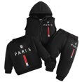 thumbnail image 3 of Toddler Boys 3 Piece Outfit Set, Long Sleeve Crewneck Sweatshirt, Zip-Up Hoodie & Elastic Jogger Pants, Casual Letter Print Activewear | CSEONE, 3 of 8