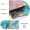 thumbnail image 6 of Teal Pink Marble Area Rug 5x8 FT, Non Slip Bedroom Throw Carpet, Abstract Ink Painting Modern Luxury Washable Soft Floor Carpet Non-Shedding Rug for Living Room Nursery Dorm Office, 6 of 9