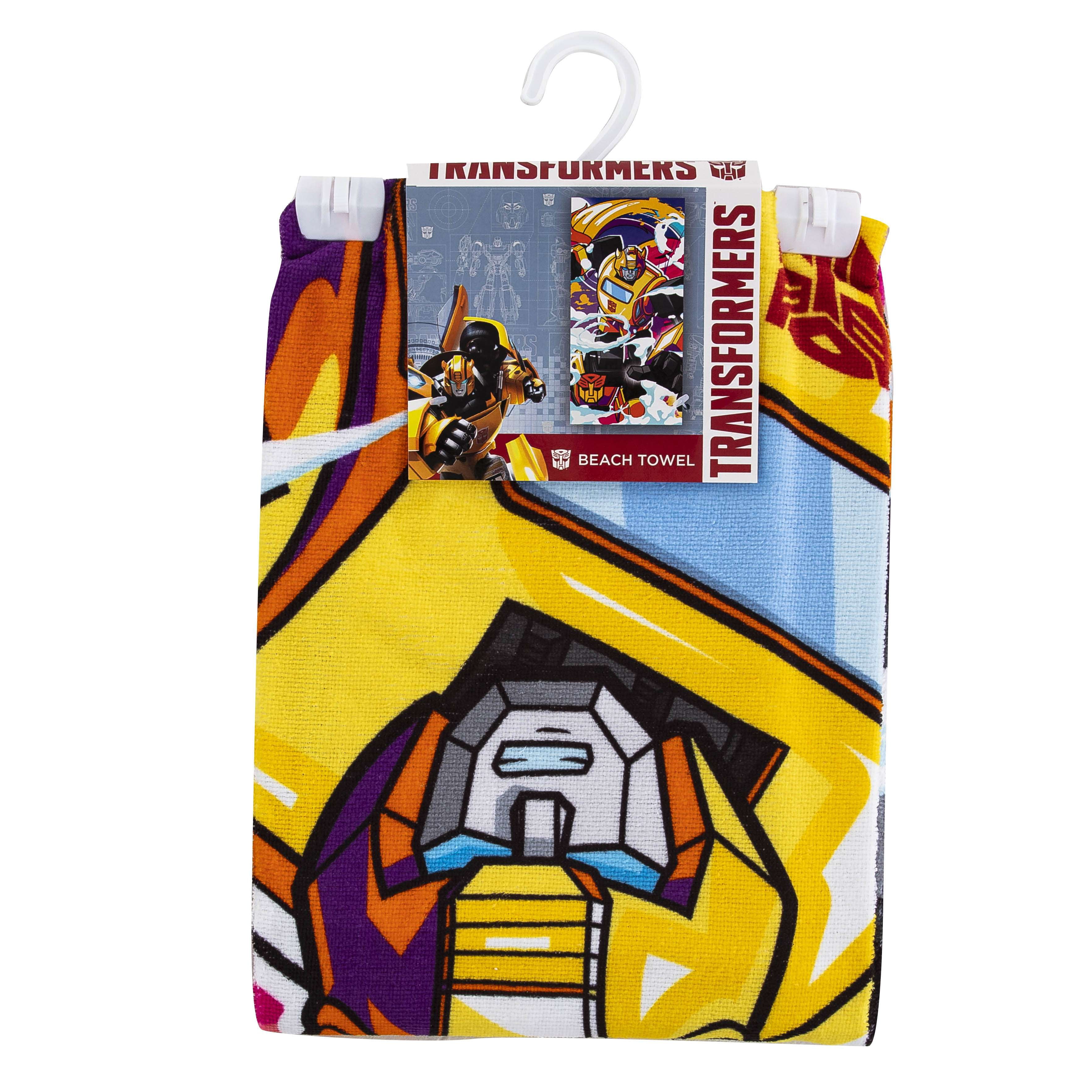 Hasbro Transformers Neon Smoke Beach Towel, 30 x 60 inches
