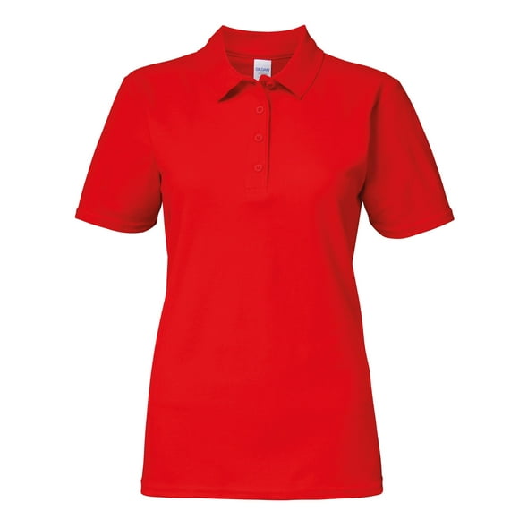 Gildan Softstyle Womens Short Sleeve Double Pique Polo Shirt