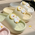 thumbnail image 2 of Women Summer Flip Flop Cute Cartoon Duck Slippers Couples Indoor Bathroom Anti-slip Outdoor Soft Thick Platform Beach Sandals, 2 of 6