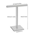 thumbnail image 2 of Hand Towel Holder Stand For Bathroom Vanity Stainless Steel Standing Towel Rack Stand Towel Bar For, 2 of 5