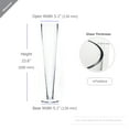thumbnail image 3 of WGV Clear Wide Pilsner Glass Trumpet Vase - 5" Wide x 24" Height, Good quality, Heavy Weighted Base - 1 Pc, 3 of 13