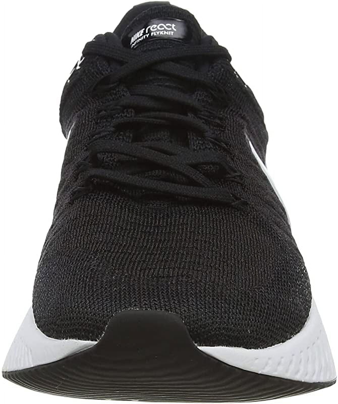 Nike Women s React Infinity Run Flyknit 2 Running Shoe Black White 7 B M US Walmart