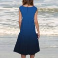 thumbnail image 4 of FcBaudy Robes d'Été pour Femmes, Robes pour Femmes, Jupe pour Femmes, Robe d'Été Sans Manches à Col Rond Imprimé pour la Plage, Jupe en Coton pour Femmes, 4 of 7