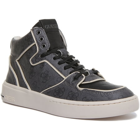 

Guess Verona Mid Sport Men s Hi Top Lace Up Synthetic Sneakers In Coal Size 9