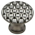 thumbnail image 3 of Knobware C5175 Vintage American Knob 1.37 in. Diameter Modern Weave Muted Nickel, 3 of 4