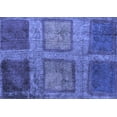 thumbnail image 1 of Ahgly Company Indoor Rectangle Abstract Blue Modern Area Rugs, 3' x 5', 1 of 4