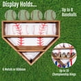 thumbnail image 3 of BATL Brands Baseball Display Case Baseball Championship Ring and Medal Display Case, 3 of 5