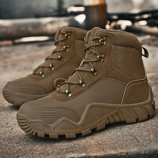 XIMIN Bottes Tactiques Militaires pour Hommes Bottes de Travail Bottes d'Extérieur Randonnée Jungle Bottes de Combat d'Armée Bottes de Travail Bottes Imperméables Bottes de Combat Bottes Légères et Respirantes