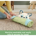 thumbnail image 6 of Fisher-Price Planet Friends Roly-Poly Panda Baby Activity Play Mat with 2 Toys, 6 of 7