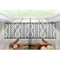 thumbnail image 3 of Well Woven Salem Eliana Tribal Geometric Chevron pattern Dark Grey White High-Low Textured 2'3" x 7'3" Runner Area Rug, 3 of 5