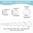 thumbnail image 2 of 160pcs Mini Glass Globe 8 Size Glass Ball Bottles Orbs Ball Wish Glass Ball Glass Spheres UV Planet Crystal Craft Ball, 2 of 6