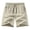 Khaki, variant on Men'S Quick Dry Athletic Shorts With Reflective Strips And Zipper Pockets Drawstring Waist Lightweight Casual Pants For Summer Running And Sports,Blue,XXL