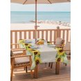 thumbnail image 2 of Outdoor Tablecloth with Umbrella Hole for Patio/Picnic/Party/Camping, Sunflowers Waterproof Table Cloth Rectangle Table Cover Washable, Farmhouse Green White Plaid Vintage Rustic Plants (60"x 102"), 2 of 9