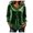 Green, variant on Women's Velvet Long Sleeve Blouse V Neck Button Front Tunic Tops Loose Puff Cuff Casual Versatile Tops For Spring Autumn Purple for Size M