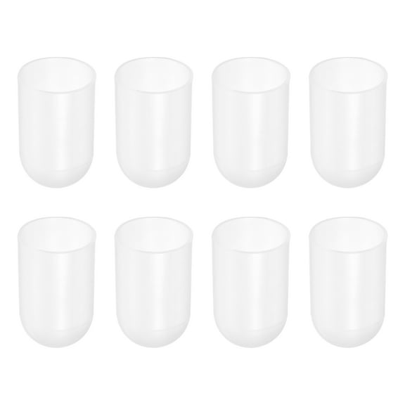 8Pack Silicone End Caps, 32mm(1-1/4") ID 38mm(1-1/2") Height, Clear