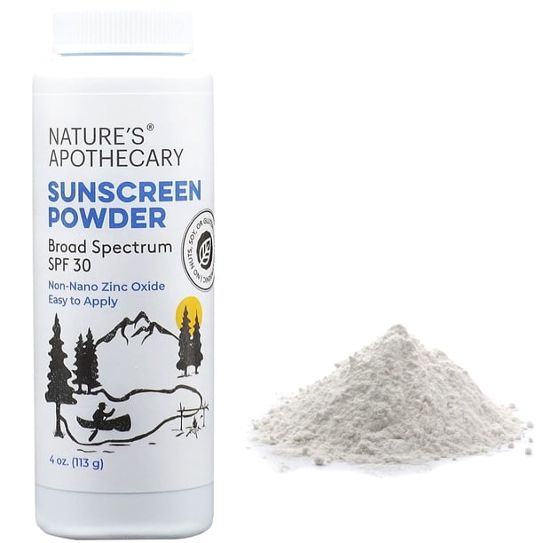Protector solar en polvo Nature's Apothecary SPF 30 20% óxido de zinc