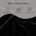 thumbnail image 4 of Frostbloom King Size Velvet Platform Bed Frame with Vertical Channel Tufted Wingback Headboard, Black, 4 of 8