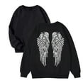 thumbnail image 4 of Women’s Sweatshirt with Angel Wingss Long Sleeve Cute Crewnecks Womens Pullover Tops Women Fall Sweatshirt, 4 of 6