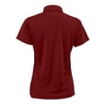 thumbnail image 3 of Paragon B13571103 Womens Sebring Performance Polo T-Shirt, Rust - Small, 3 of 3