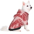 thumbnail image 2 of Fotbe Red Meat Sudadera con Estampado para Perros Pequeños – Suéter con Capucha para Mascotas, Tela Suave de Forro Polar con Bolsillo-Large, 2 of 7