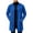 Blue, variant on ZACPNCV Men's Long Cardigan Coat Solid Color Collarless Coat Open Front Button Down Jacket with Pockets Casual Slim Fit Winter Overcoat